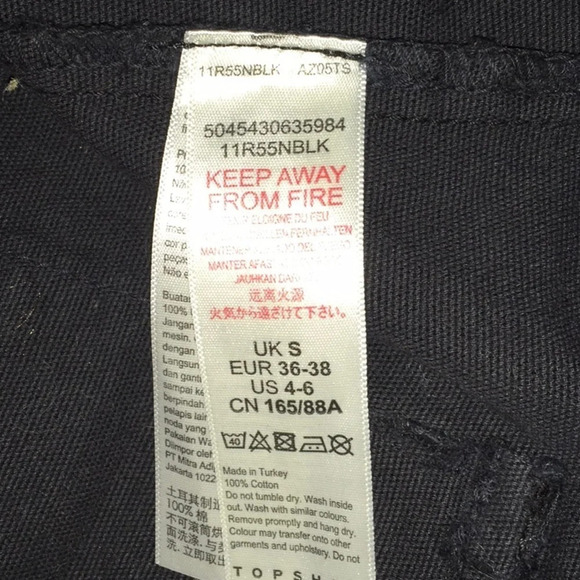 TopShop Short Fisherman Vest Black Gilet Cropped 4 - Picture 7 of 7